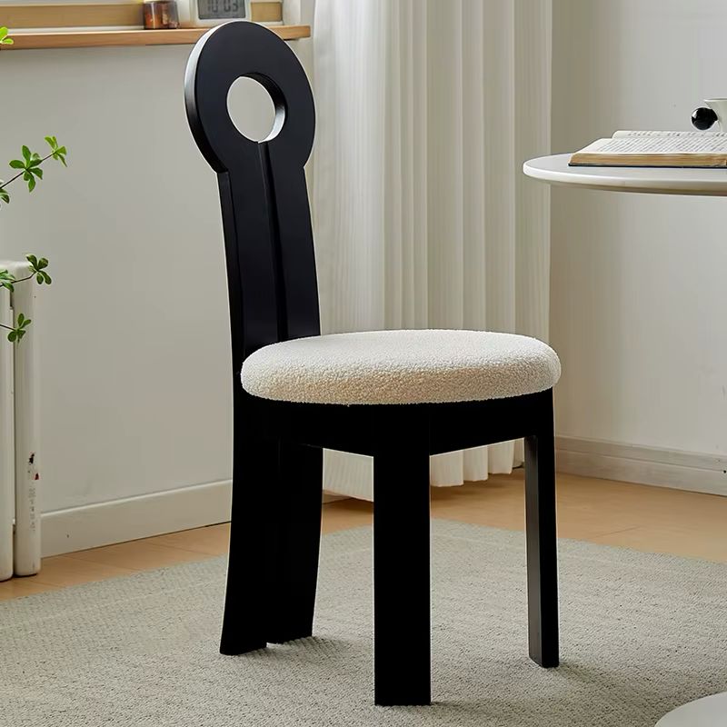 Chaise de salle à manger de style crème française